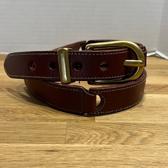 Fossil Accessories - VINTAGE FOSSIL BROWN SEGMENTED BRIDLE LEATHER BELT#BT7025 WOMEN’S SIZE LARGE